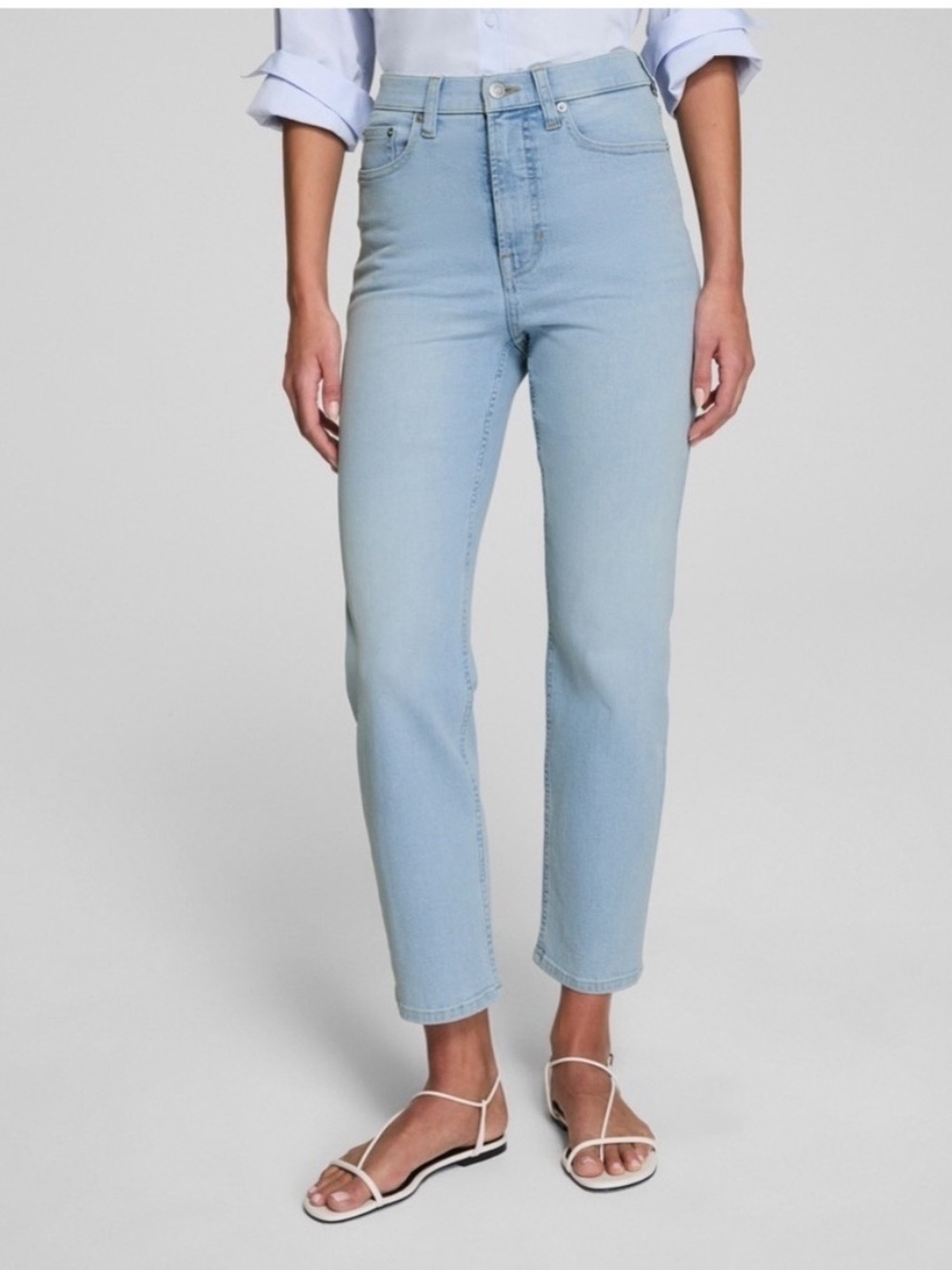 NWT Spanx Lycra fitsense slim straight jean turner wash 4